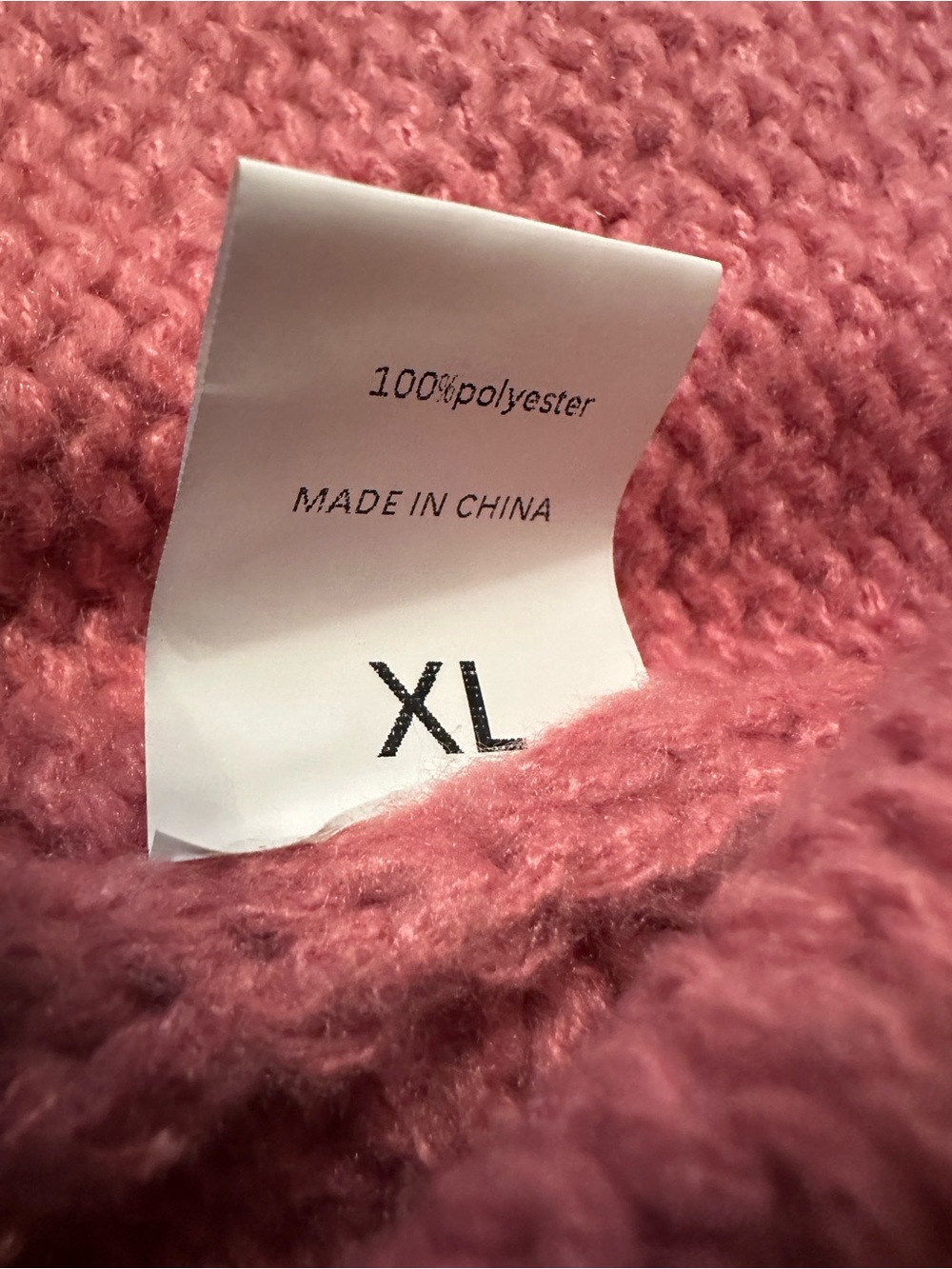 Pink Open-Front Women's Knit Cardigan Sweater - NWOT - Size XL - Picture 8 of 10